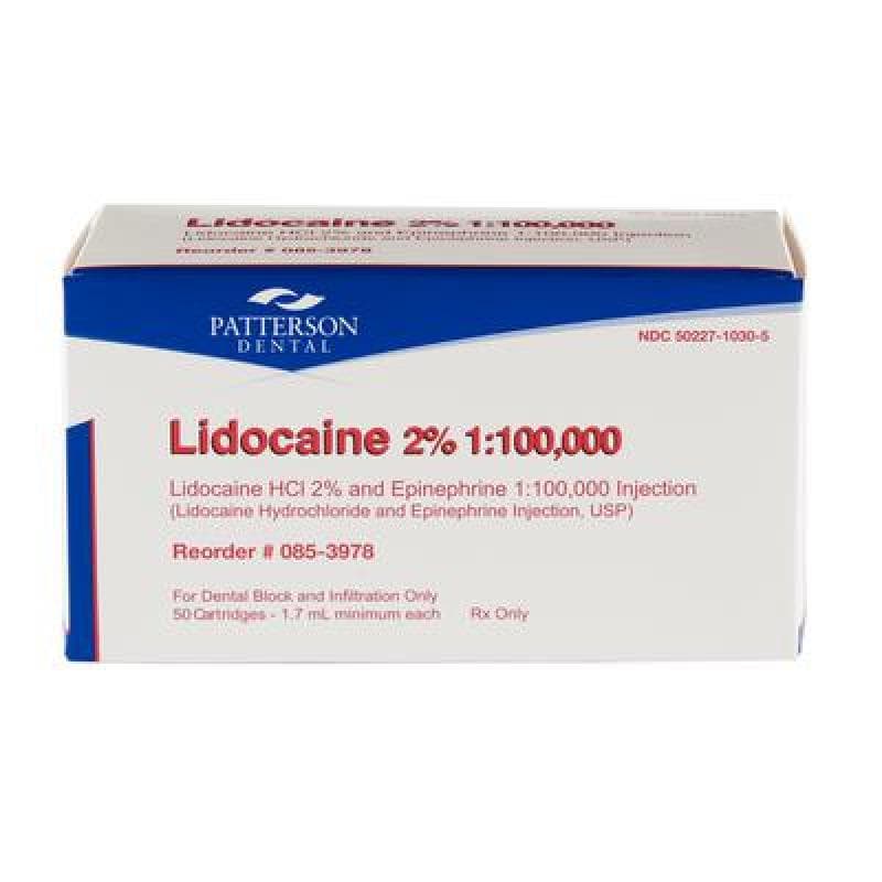 Lidocaine Anesthetic HCl 2% With Epinephrine