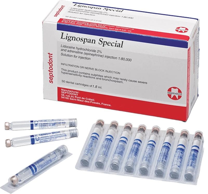 Anesthesia Carpule 2% Lignospan Special